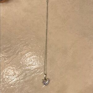 Minimalist Silver Heart Pendant Necklace